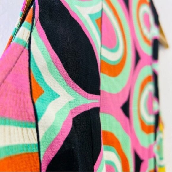 Anthropologie Multicolor Geometric Dress - Picture 13 of 16